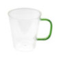 Mug strie transparent hanse jaun