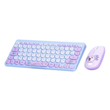 Clavier et souris kawai violet