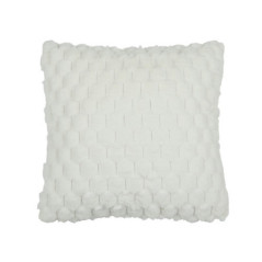 Coussin imitation fourrure