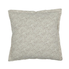 Coussin polycoton imprime fleurs