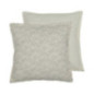 Coussin polycoton imprime fleurs