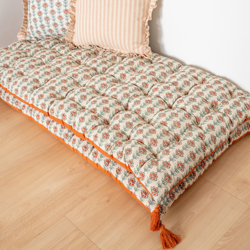 Futon fleurs 60x120cm