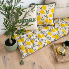 Futon citrons 60x120cm