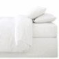 Taie d'oreiller x2 63x63  blanc
