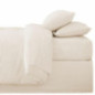 Taie d'oreiller x2 63x63cm  beig