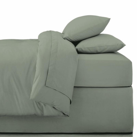 Drap housse 90x190cm sauge