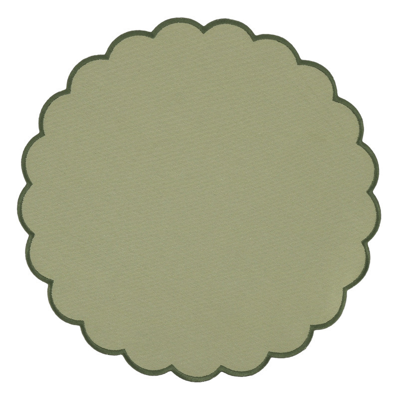 2 sets de table rond cotele vert
