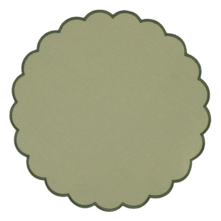 2 sets de table rond cotele vert