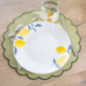 2 sets de table rond cotele vert