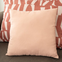 Coussin romy 38x38cm terracotta