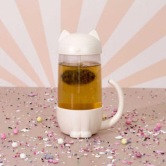 Mug infuseur poisson chat 12cm