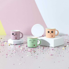 Bougie kawaii mug ceramique