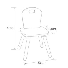 Chaise enfant blanc