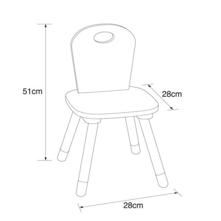 Chaise enfant blanc