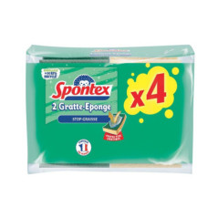 Eponges x4 stop-graisse