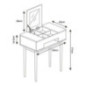 Coiffeuse/ miroir & rangements
