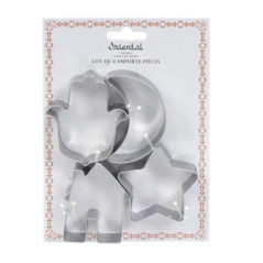 Lot de 4 emporte pieces oriental