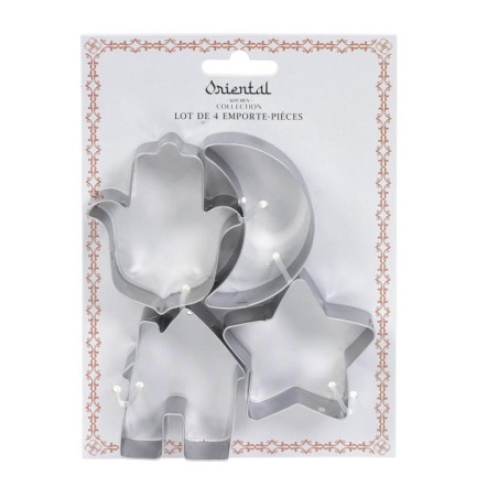 Lot de 4 emporte pieces oriental