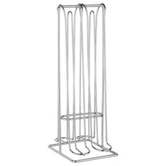 Range capsules metal gris