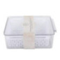 Bac rang frigo 2 panieres noir