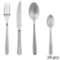 Menagere 24pcs inox flora