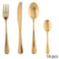 Menagere 16pcs inox or manche