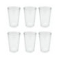 Verre strie horizontal 20cl x6