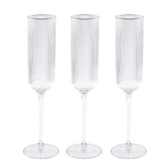Set de 3 verres a champagnes
