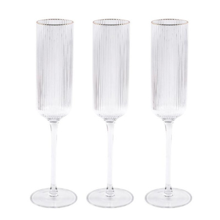 Set de 3 verres a champagnes