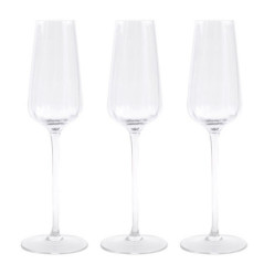 Set de 3 flutes a champagne