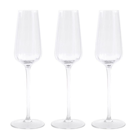 Set de 3 flutes a champagne
