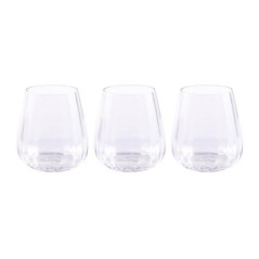 Set de 3 verres transparent