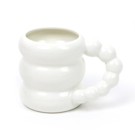 Mug avec bubble anse blanc