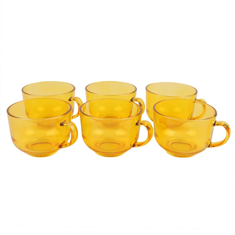 Set de 6 mugs orange fume