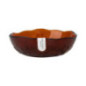 Bol avec motif floral orange fum