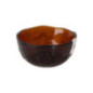 Bol avec motif floral orange fum