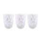 Set de 3 verre bas point blanc