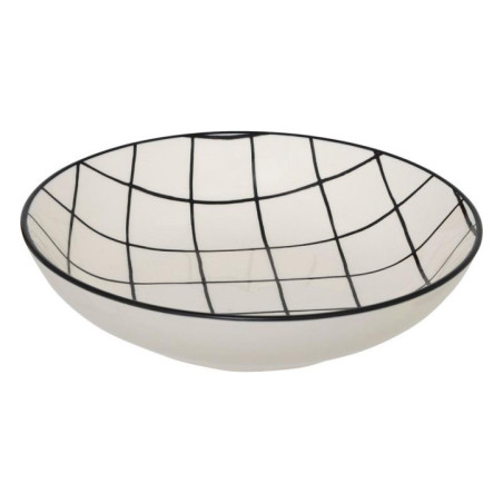 Assiette creuse a carreaux  d20c