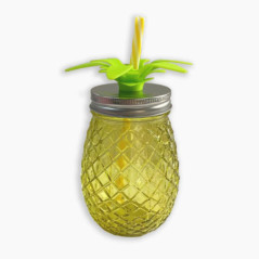 Mug ananas avec paille 0.5l