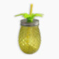 Mug ananas avec paille 0.5l