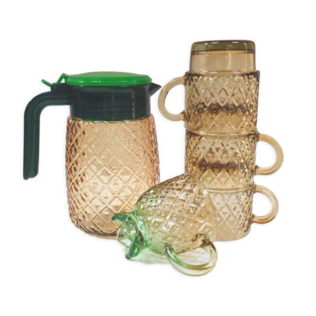 Set de 4 tasse et un pichet 1.1l