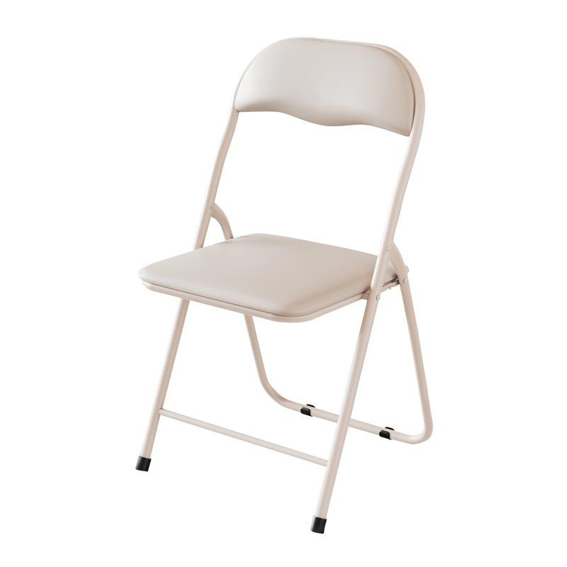 Chaise pliante pu creme
