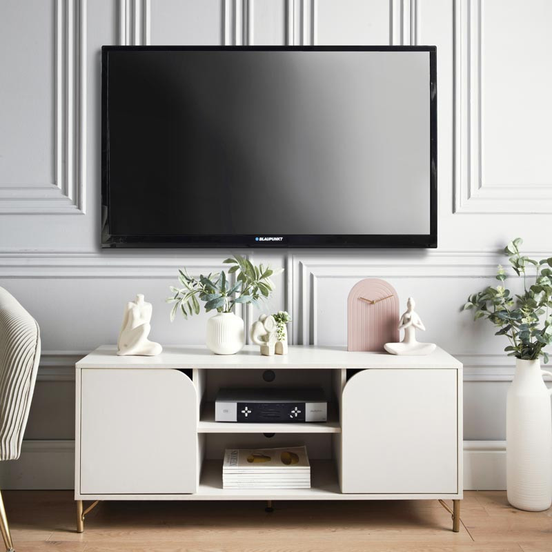 Meuble television creme