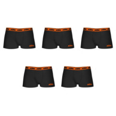 Boite boxers x5 homme coton noir