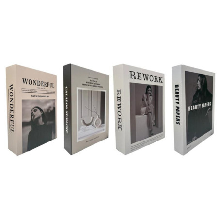 Set 4 livres decoratifs