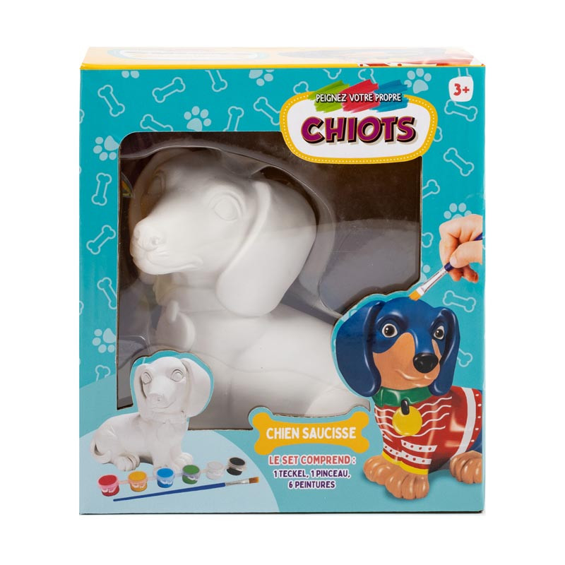 Chiot a peindre