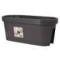 Balconniere anthracite 59x25x25c