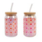 Lot de 2 gobelets en verre