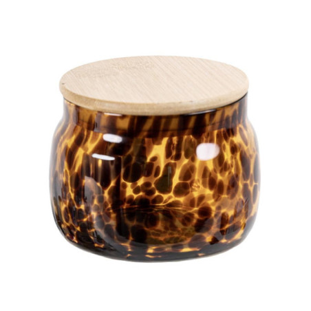 Bocal ambre tachete noir 500ml