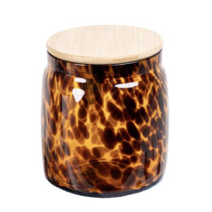 Bocal ambre tachete noir 800ml